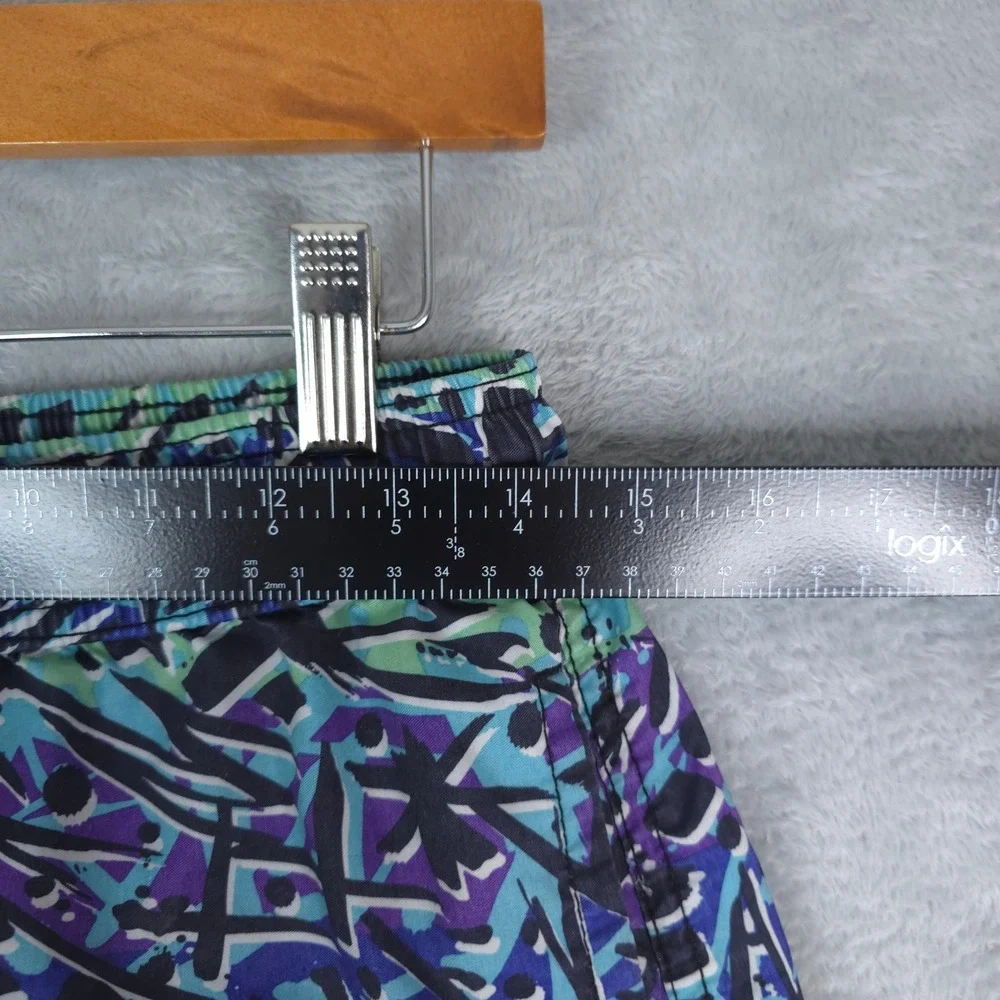 Maui and Sons Swim Trunks Mens Small Multicolor Retro Abstract Surf Board Shorts